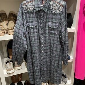 Johnny Was dress or long tunic. Size XL.